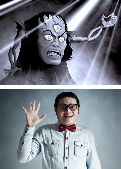 the nerd and the wizard Blank Meme Template