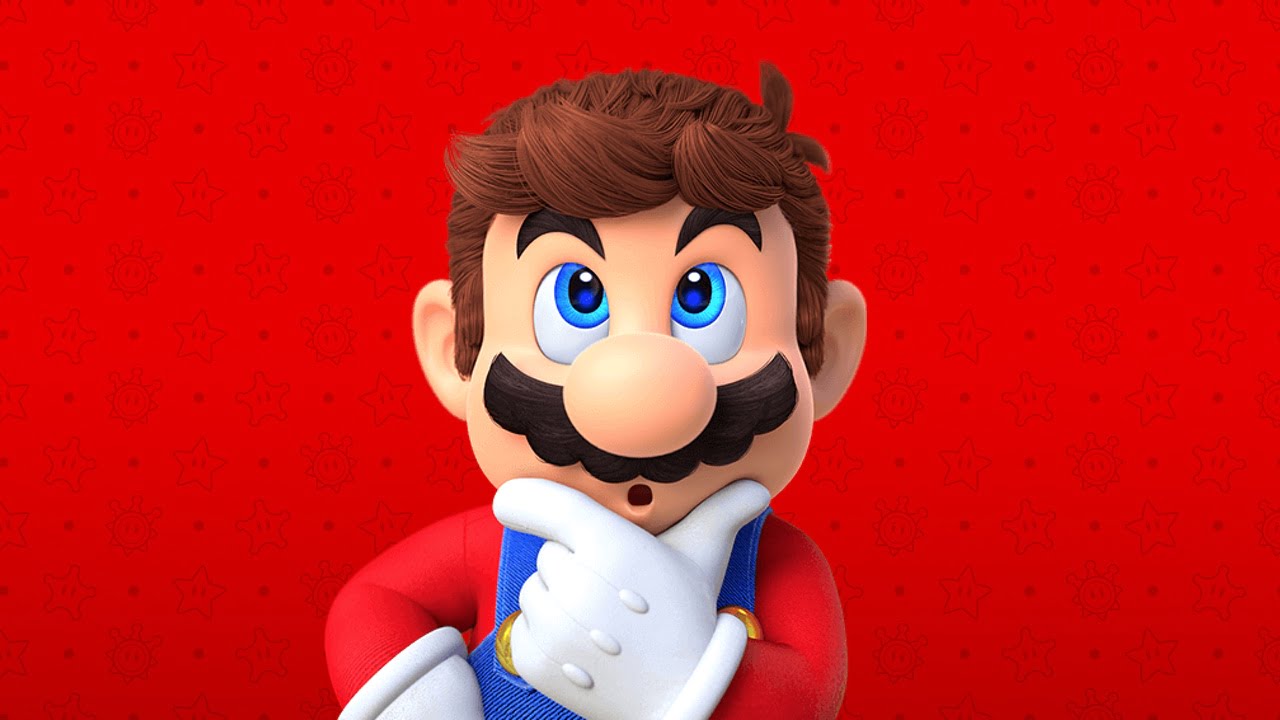 Thinking Mario Blank Meme Template