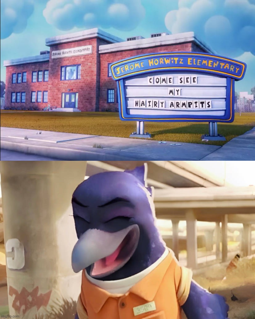 Doom laughing at Come See My Hairy Armpits | image tagged in doom laughing at what,deviantart,crossover,captain underpants,the bad guys,dreamworks | made w/ Imgflip meme maker