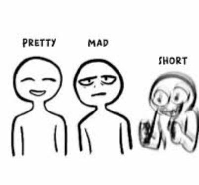 High Quality pretty,mad,short Blank Meme Template