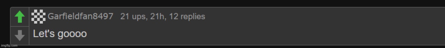 W GARFIELDFAN | made w/ Imgflip meme maker