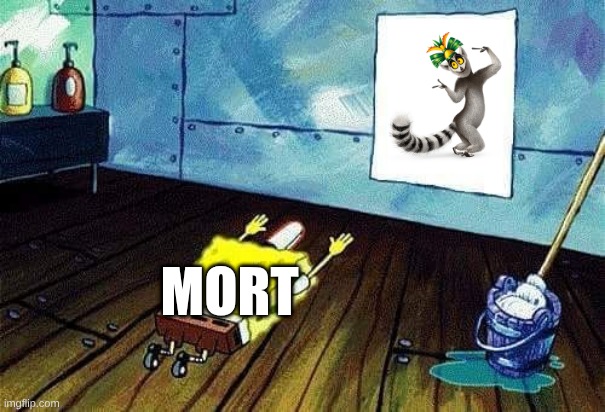Spongebob bows down | MORT | image tagged in spongebob bows down | made w/ Imgflip meme maker