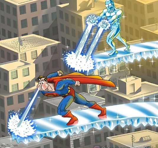 Right to the Gay Club? | image tagged in superman,iceman | made w/ Imgflip meme maker