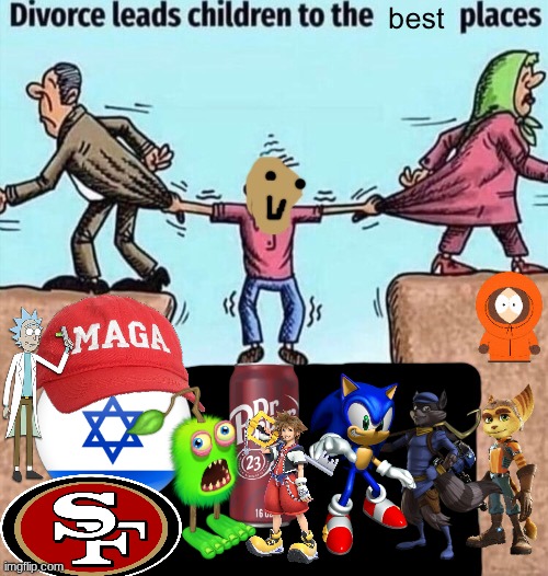 Just my personal opinion | image tagged in divorce leads children to the happiest places | made w/ Imgflip meme maker