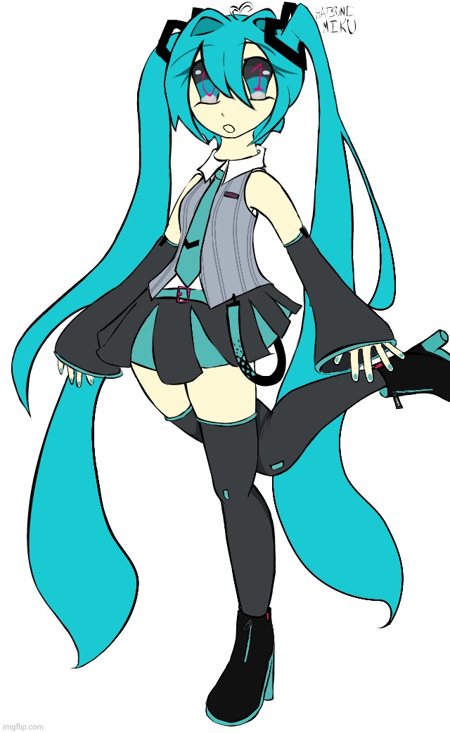 update :)(how has it already been 8 hours of working on this i started it yesterday?? I haven't rendered yet either im cooked | image tagged in hatsune miku,miku,miku v6,hatsune miku v6,v6 | made w/ Imgflip meme maker