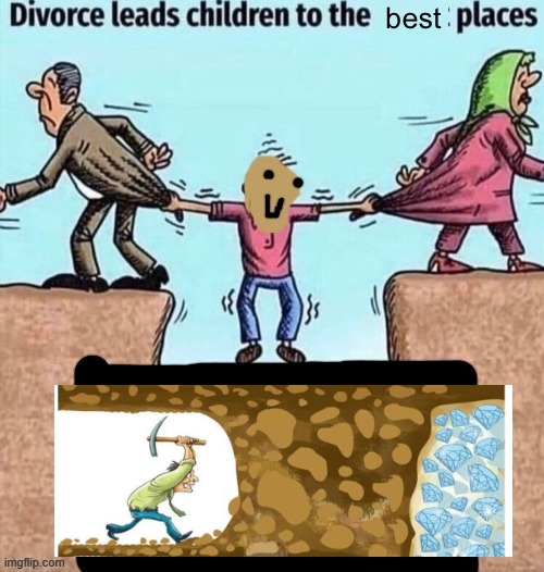 Divorce leads children to the happiest places | image tagged in divorce leads children to the happiest places | made w/ Imgflip meme maker