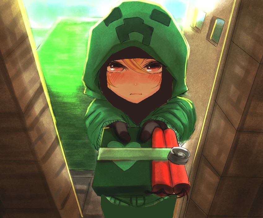 Cousin Creeper Blank Meme Template