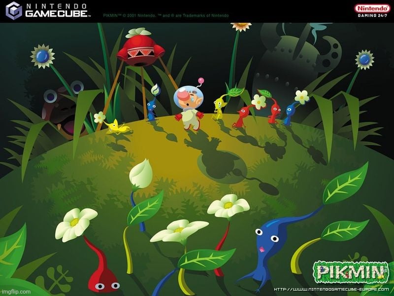 I absolutely love the style of Pikmin 1's promotional material (both this and the old renders) I want to learn this art style sm | made w/ Imgflip meme maker
