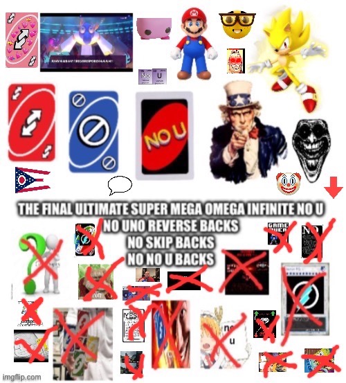 Final Ultimate Super Mega Omega Infinite No U | image tagged in final ultimate super mega omega infinite no u | made w/ Imgflip meme maker
