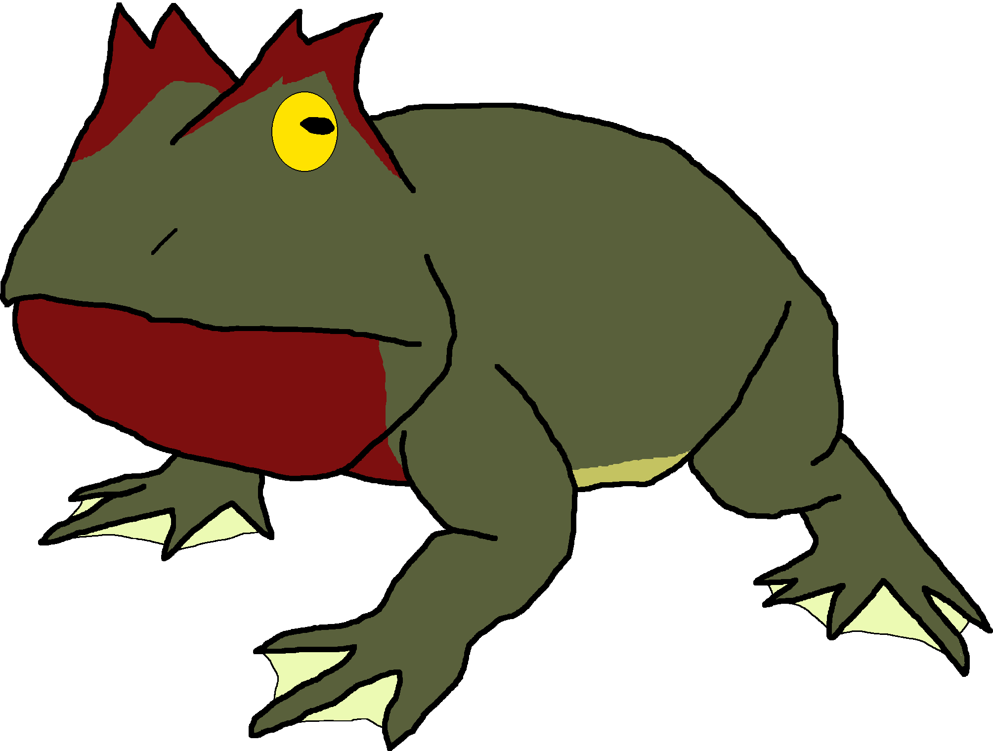 Male Beelzebufo (Paleoverse + EOIverse) Blank Meme Template