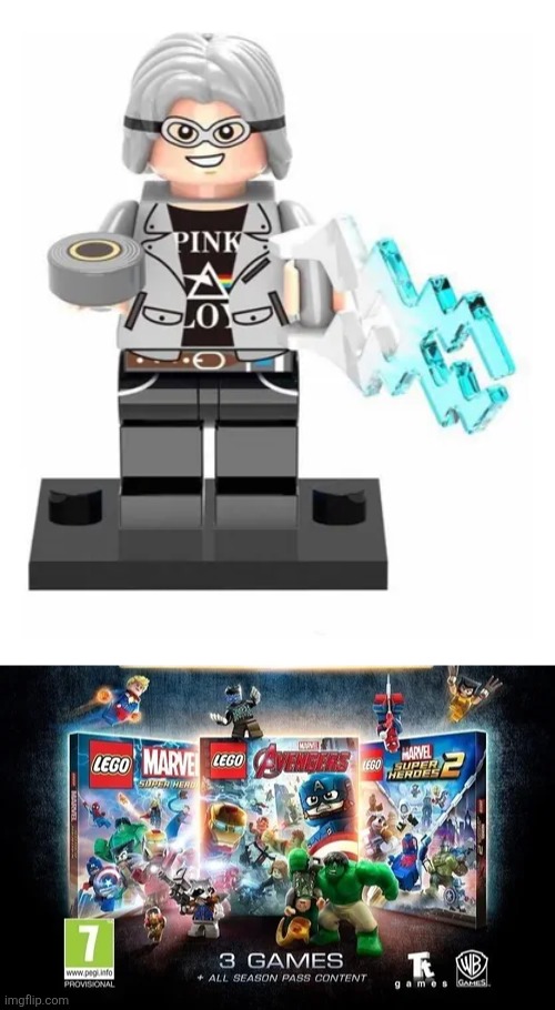 Quicksilver (X-Men) In LEGO Marvel Games Mod Blank Meme Template