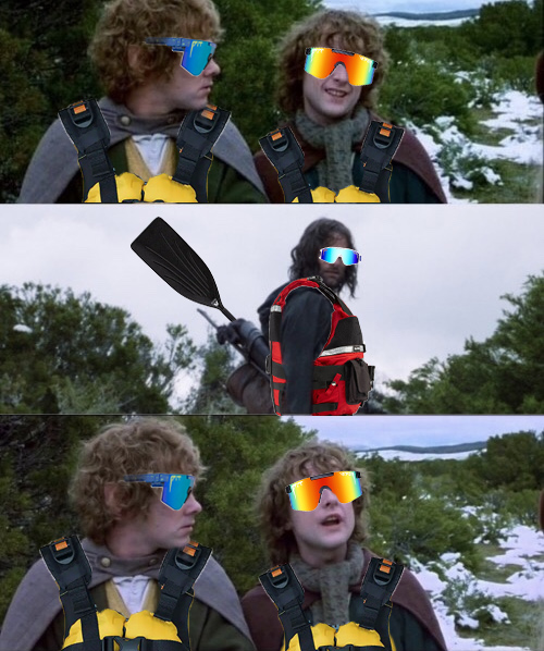 LOTR second breakfast rafting Blank Meme Template