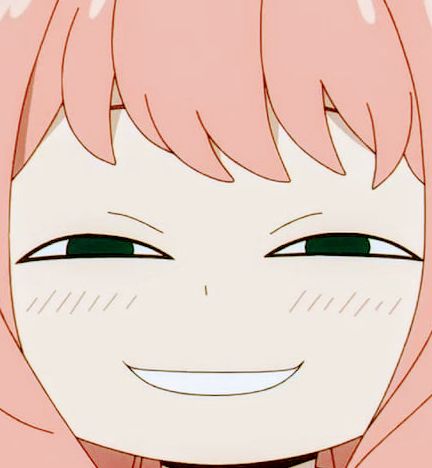 Anya forger smile Blank Meme Template