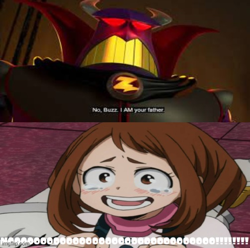 ohcaco reacts to no buzz i am your father | image tagged in ohcaco reacts to what scene,i am your father,reactions,my hero academia,toy story,pixar | made w/ Imgflip meme maker