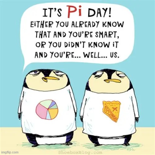 image tagged in penguins,pi,day,pi day,pie,shirts | made w/ Imgflip meme maker