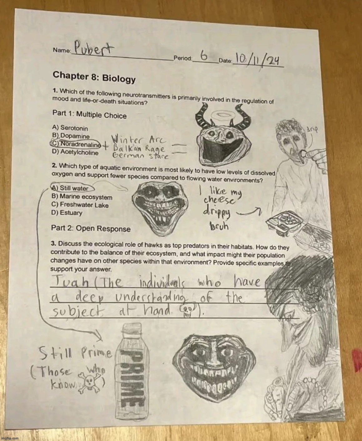 oct/nov 24 era brainrot was peak | made w/ Imgflip meme maker