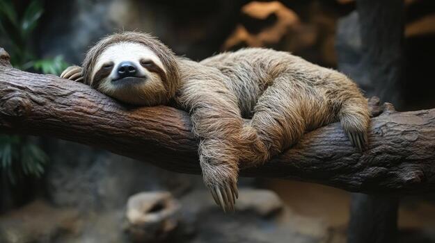 sloth sleeping Blank Meme Template