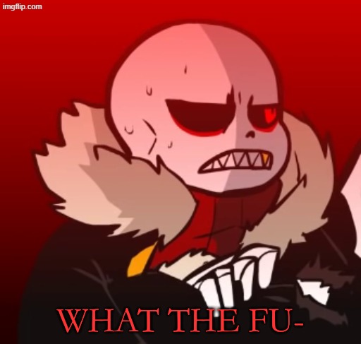 Fell Sans What The Fu- | image tagged in fell sans what the fu- | made w/ Imgflip meme maker
