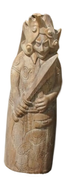 Wooden Statue Of Sun God Nika Blank Meme Template