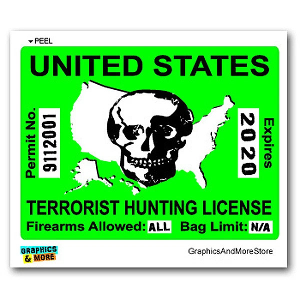 U.S. Fish & Wildlife Terrorist Hunting Permit Blank Meme Template
