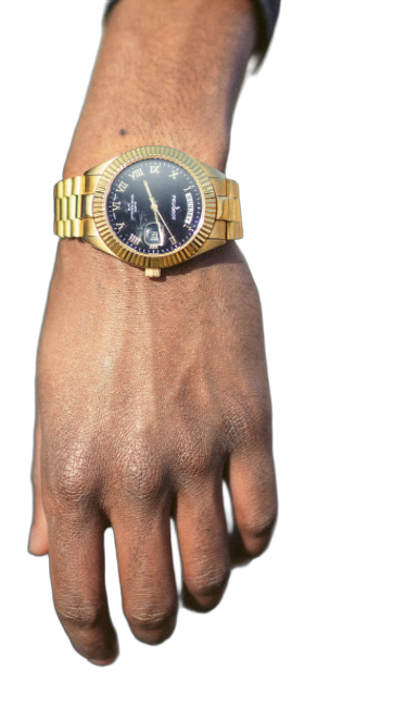 thug golden clock Blank Meme Template