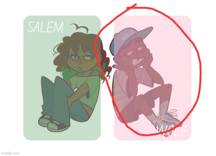 moons n foxed - Salem and Wolf temp #4 | image tagged in moons n foxed - salem and wolf temp 4 | made w/ Imgflip meme maker