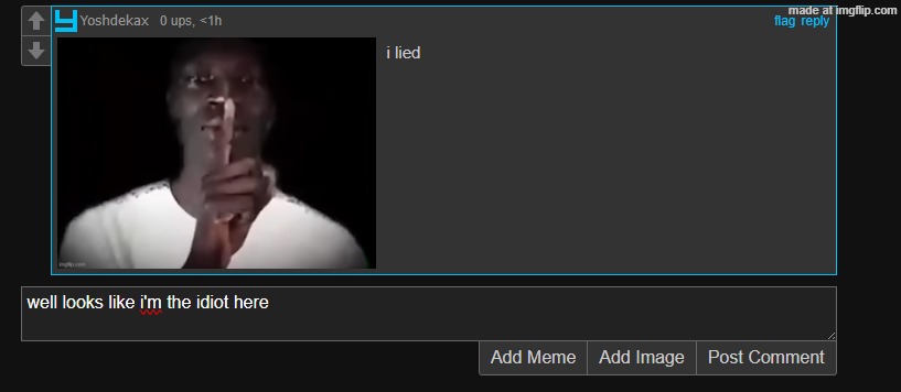 made w/ Imgflip meme maker