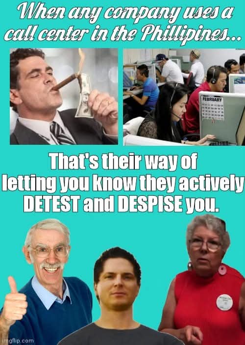 Filipino Telemarketer Blank Meme Template