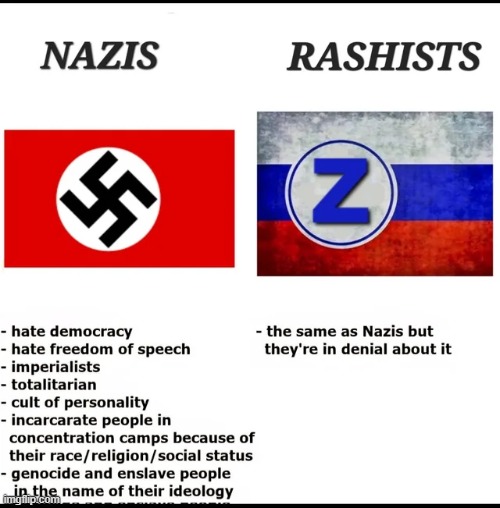 Quite on point | image tagged in russo-ukrainian war,fascists,nazi,russia,z | made w/ Imgflip meme maker