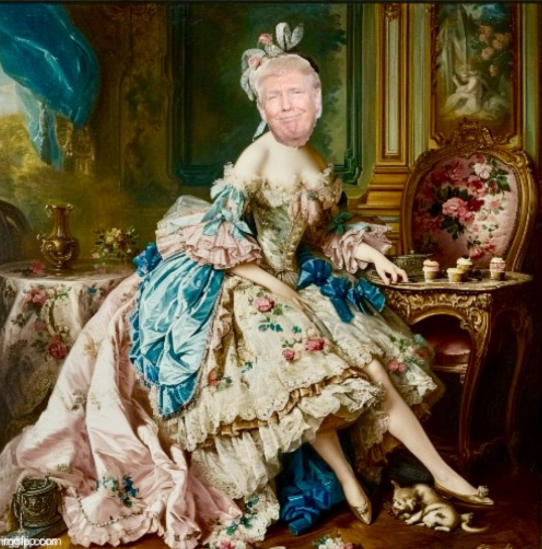 Queen Trump Blank Meme Template