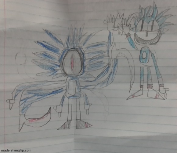 more dumbass oc art | image tagged in void exe x rewrite sonic | made w/ Imgflip meme maker