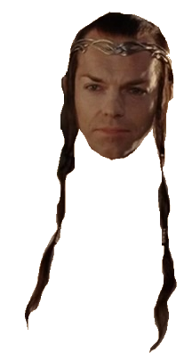 Elrond Head Blank Meme Template