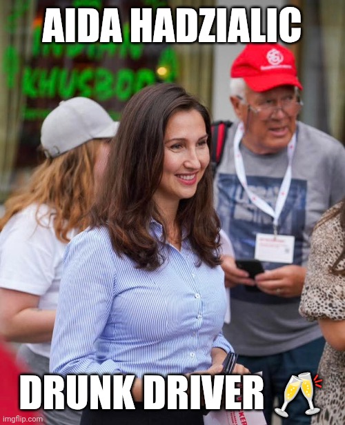 Aida Hadzialic Rattfylleri Drunk driver Blank Meme Template