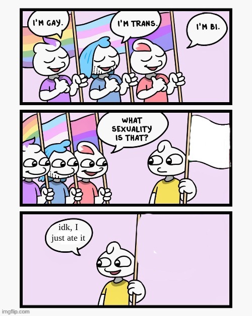 What Sexuality Is That? | idk, I just ate it | image tagged in what sexuality is that | made w/ Imgflip meme maker