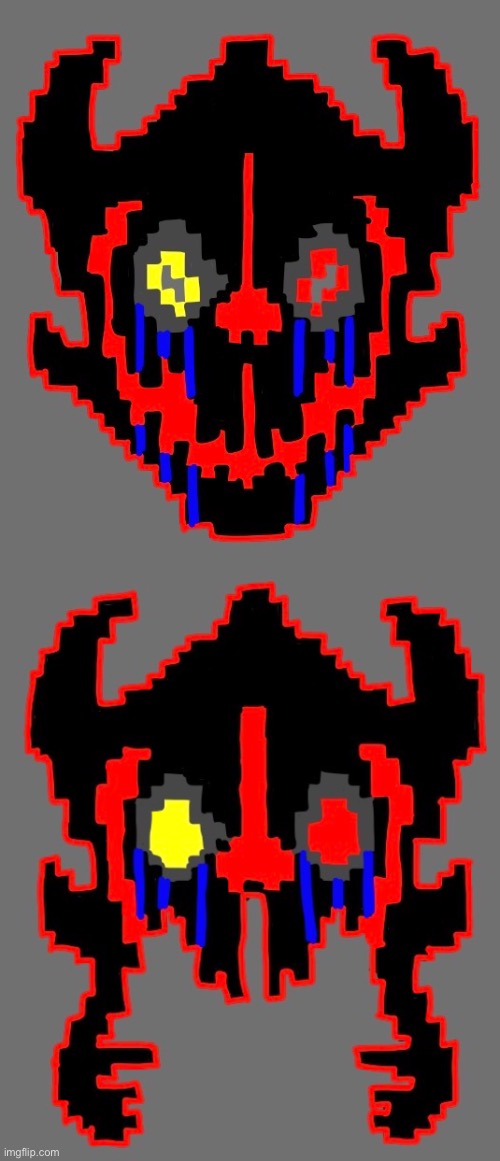 I drew error 666 gaster blasters | made w/ Imgflip meme maker