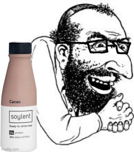 Happy merchant soyjak Blank Meme Template