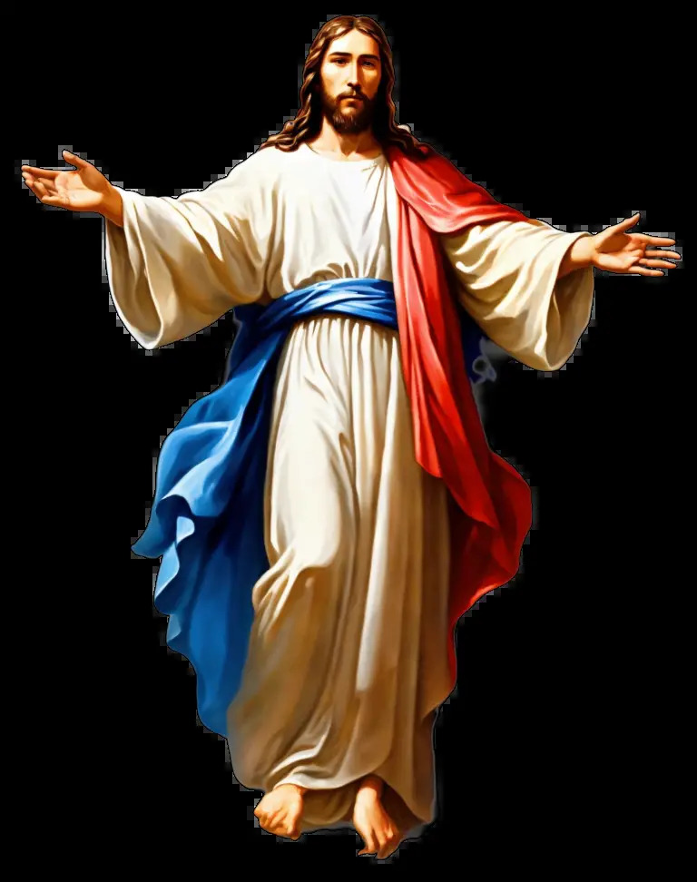 Jesus walking png Blank Meme Template