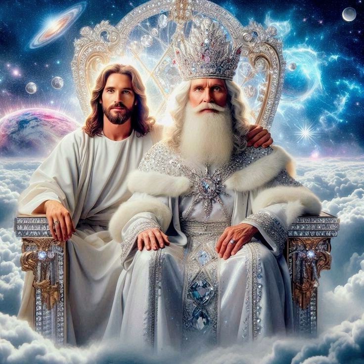 Jesus right hand of God Blank Meme Template