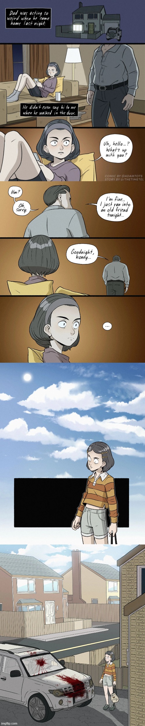 image tagged in dad,old,friend,ran,into,car crash | made w/ Imgflip meme maker