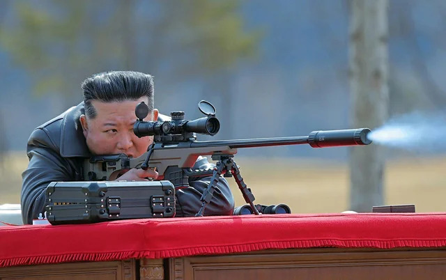 Kim Jong Un Gun Blank Meme Template