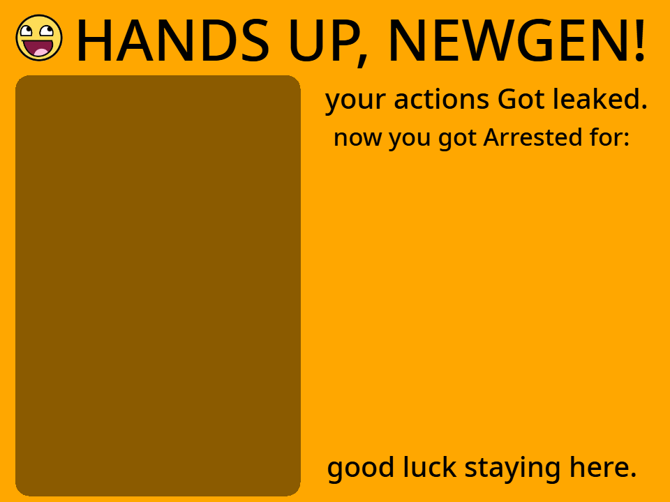 High Quality Hands up newgen Blank Meme Template