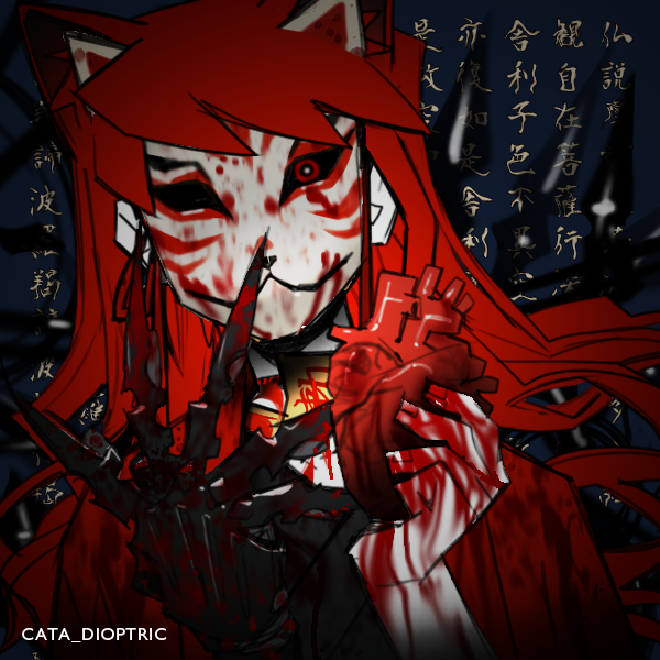 dark kitsune dragnoc (heart) Blank Meme Template