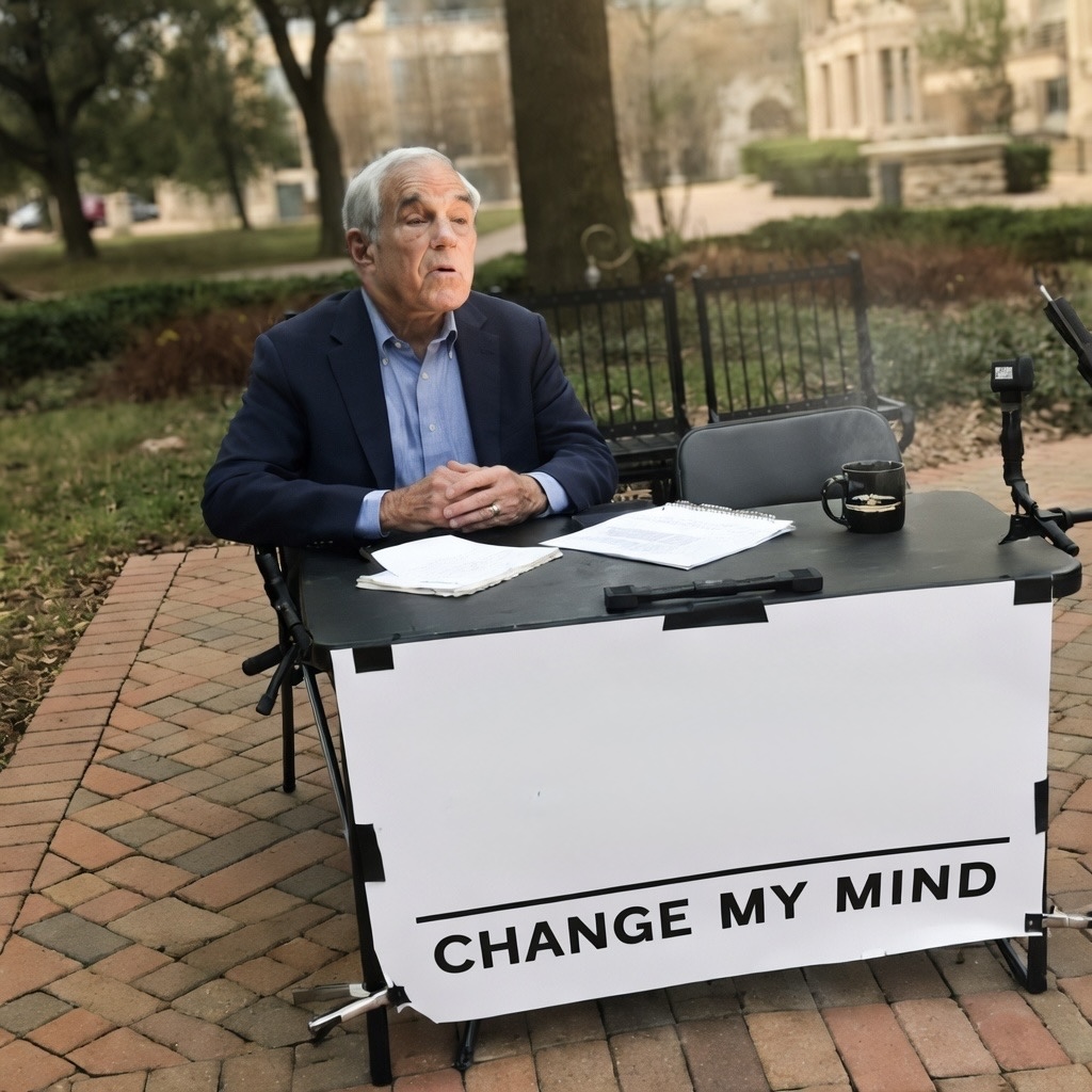 High Quality Change Ron Paul’s mind Blank Meme Template
