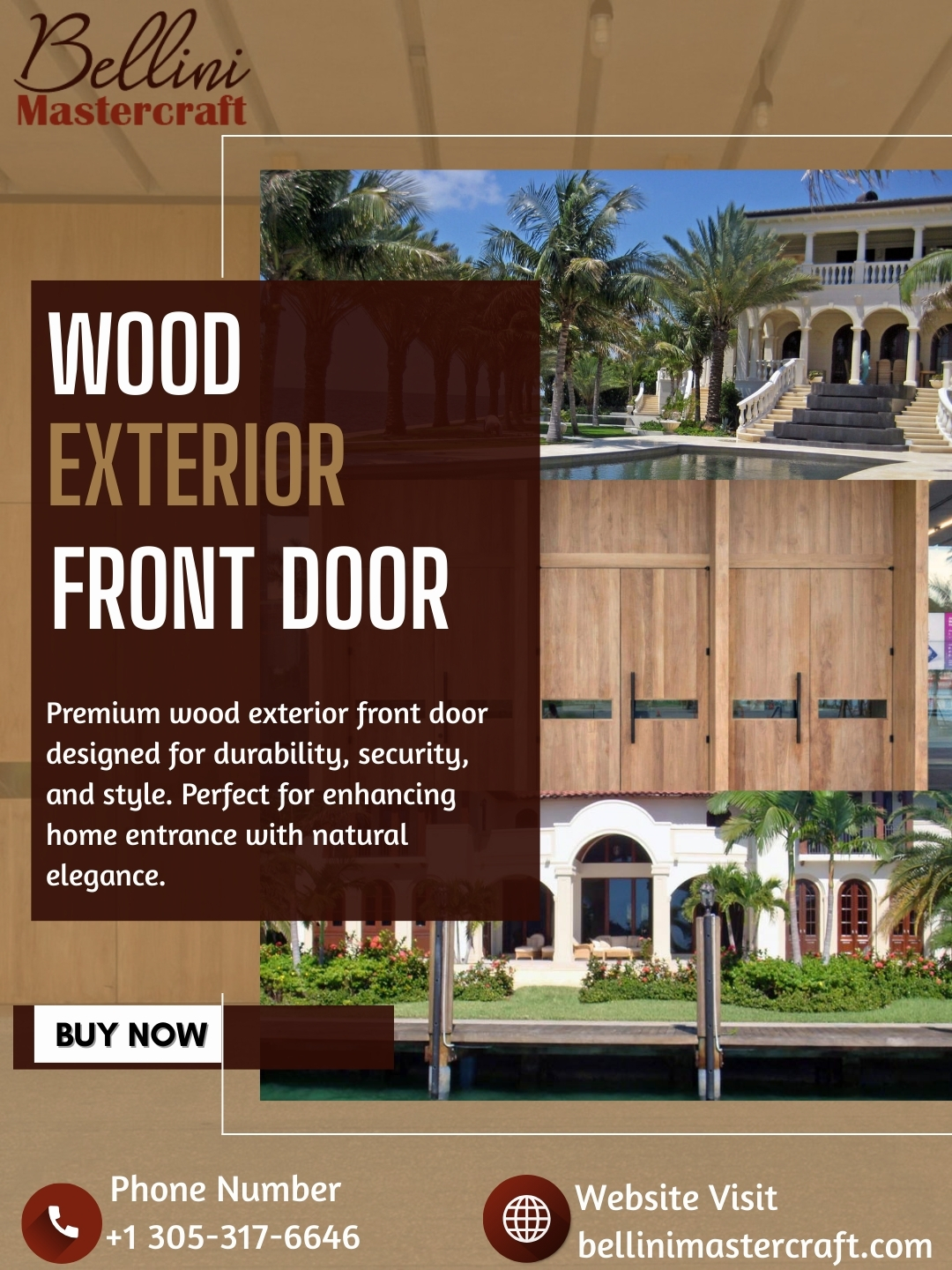 Wood Exterior Front Door Blank Meme Template