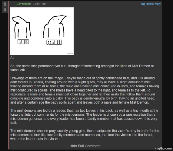 creature concept | made w/ Imgflip meme maker