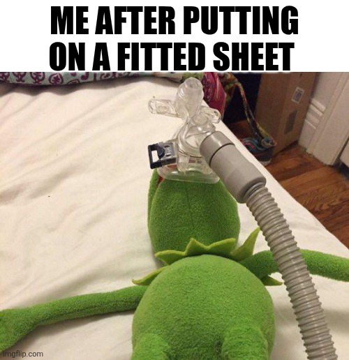 Me After Putting On A Fitted Sheet | ME AFTER PUTTING ON A FITTED SHEET | image tagged in chrisjoines1 | made w/ Imgflip meme maker