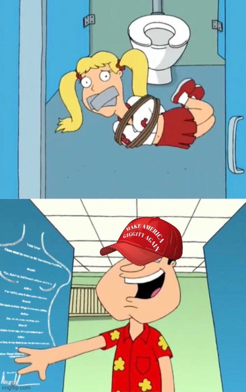 Make America Giggity Again.Lol | image tagged in quagmire family guy,maga,pedophile,epstein,trump | made w/ Imgflip meme maker