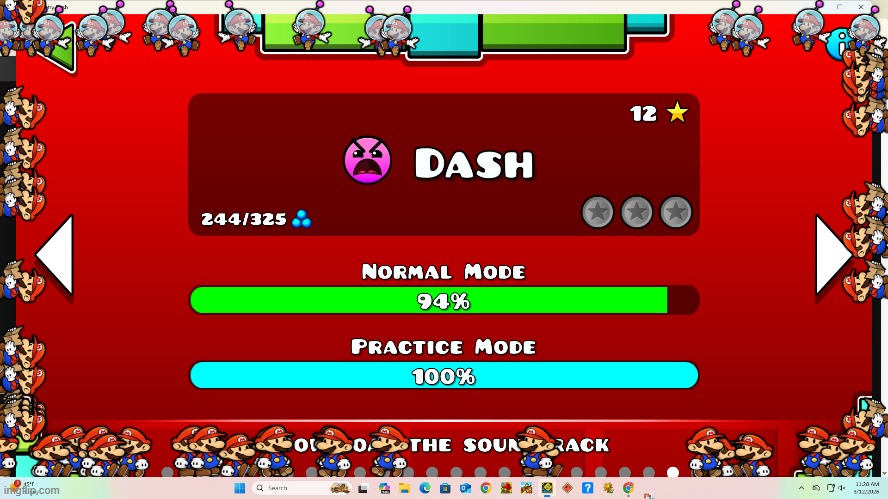 gd but with paper marios | made w/ Imgflip meme maker