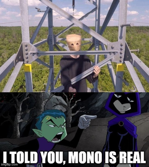 Beast boy found Mono | image tagged in lattice climbing,climbing memes,teen titans,little nightmares 2,teen titans memes,bbrae | made w/ Imgflip meme maker