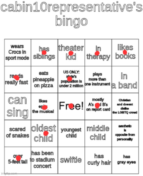 cabin10representative's bingo | image tagged in cabin10representative's bingo | made w/ Imgflip meme maker